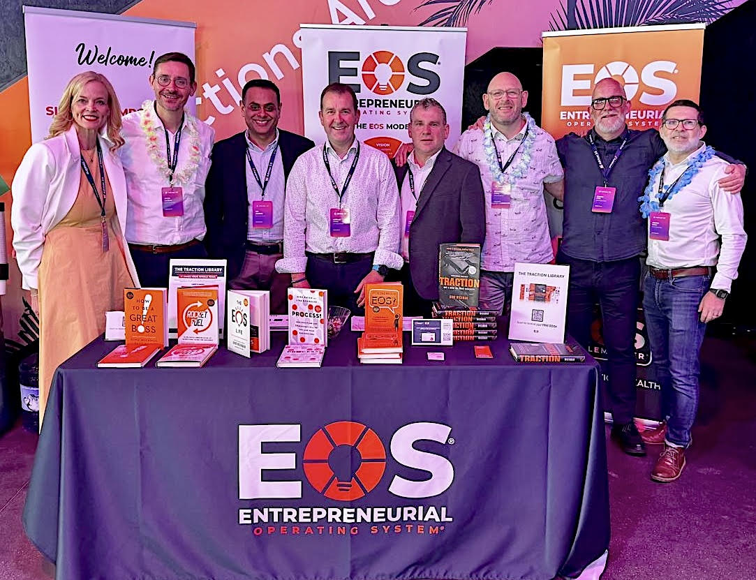 Adrian Lomas with fellow EOS Implementers at EOS conference